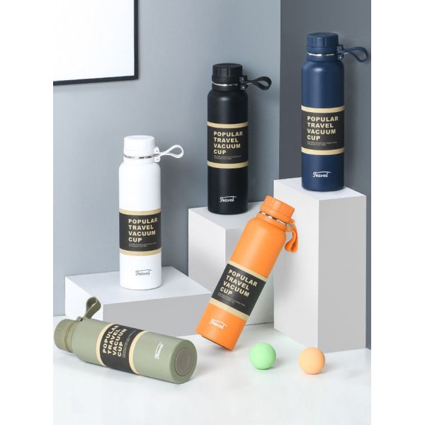 Hot Sale Customized 40pcs Double Wall Vacuum Flask Stainless Steel Water Bottle PC Material Sports Design Style Wide Target