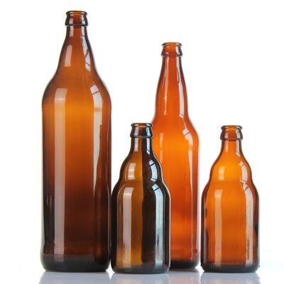 330ml Clear Soda Beverage Glass Bottle Carbonated Juice Glass Bottle With Crown Cap