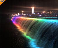 Ponte Jardim ao ar livre Fontes de água Mudança de cor