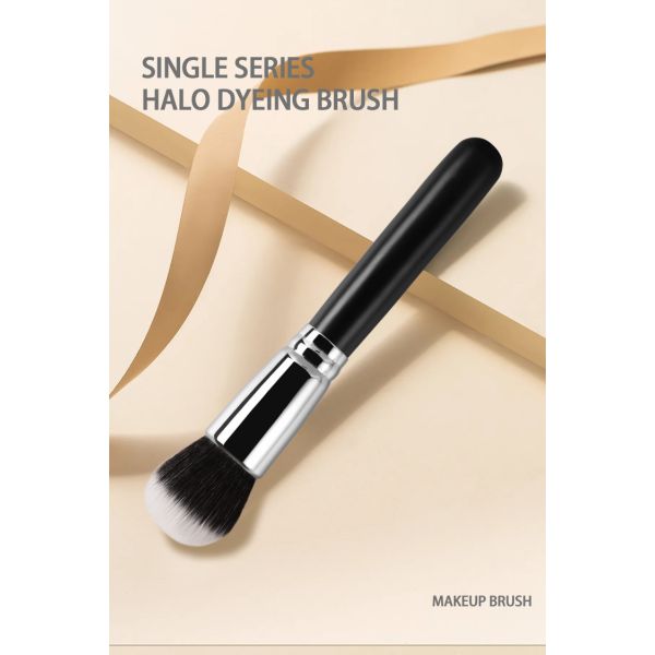 A10 Premium Vegan Single Foundation Brush Brosses de maquillage à base de crème plate et dense