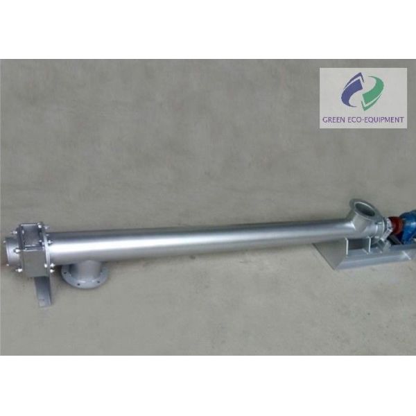 Adjustable Rotation Speed Sludge Screw Conveyor Small Cross Section