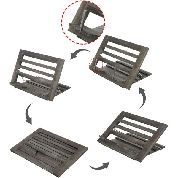 Customized Size Folding Rack for Adjustable Reading Book Recipe Binder Tablet Holder