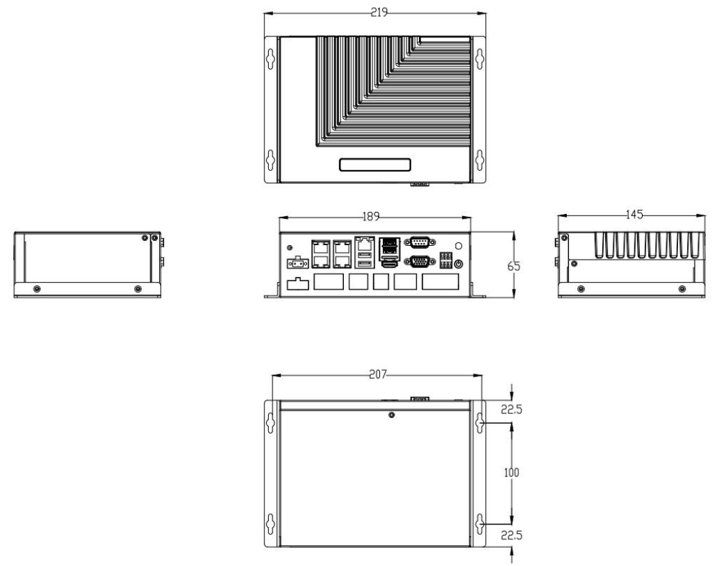 Intel N95/N305 Промышленный мини-компьютер с опциональным IO и 4* POE для визуального осмотра