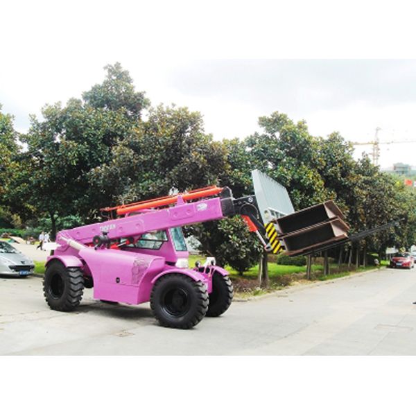 4 wheel Stering Diesel 5 Ton Telescopic Boom Forklift With 10M Max Lifting Height
