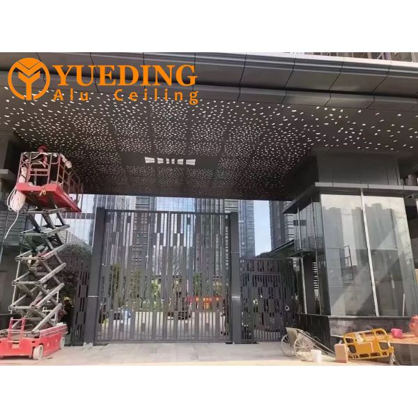 Paneles de techo de aluminio con revestimiento PVDF de 1,5 mm 2,0 mm 3,0 mm para la decoración de salones de banquetes