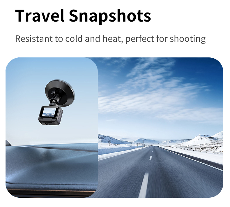 DLC Action Camera First Person POV 1080P Video Reversible Display 1/4 Screw Mount Anti Vibration Sports Cam for Live Streaming