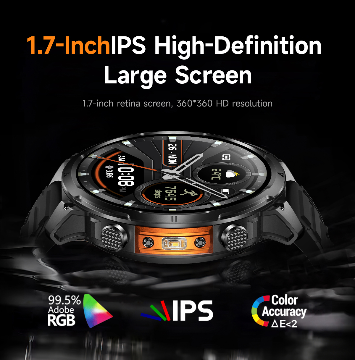 Smart Watch 2026 MK100 GPS 44-49mm TFT HD Screen Ultra High Precision Outdoor IP68 Fitness Tracker Multisport Tracker for Men