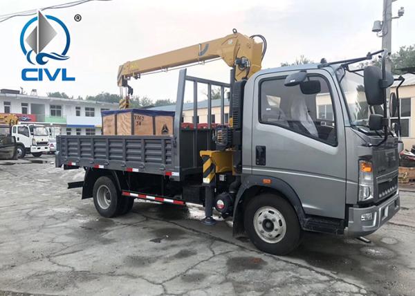 CIVL Howo 4x2 Truck Mounted Crane 10 Tons Telescopic Boom Crane