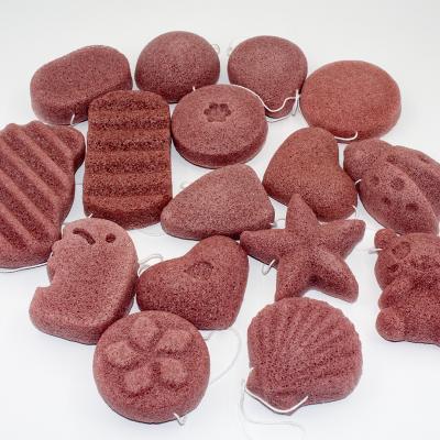 Clay Konjac Sponge vermelho natural