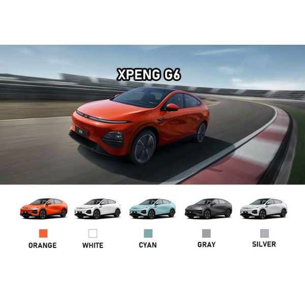Velocidad máxima 180km/h 2023 Vehículos energéticos xpeng g6 caja de cambios de velocidad única alta velocidad coches eléctricos para adultos