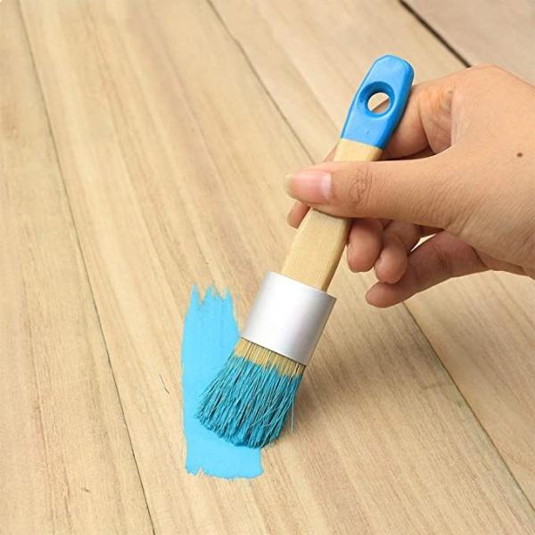 Escova de pintura de madeira da cera da cerda 1.2inch do porco para a mobília 5.7in por muito tempo