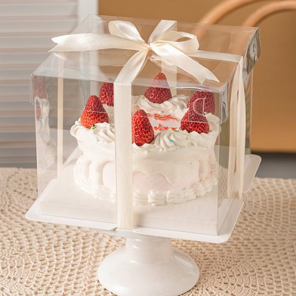 Transparent Folding Plastic Food Container OEM Custom Gift Box PET Clear