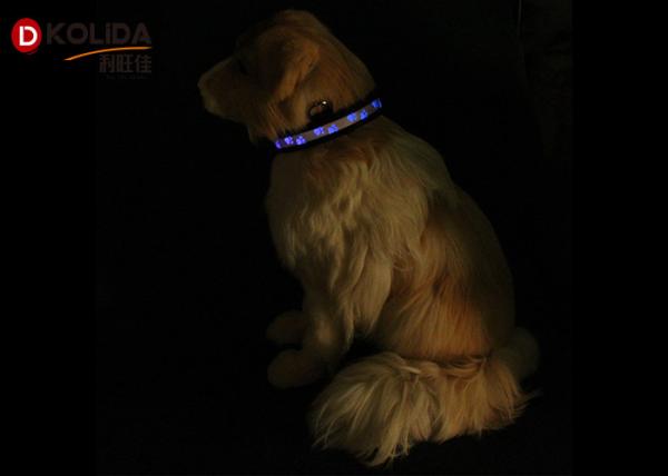 LED Flashing Light Dog Collar and Leash Safety Pet Dog Puppy Collar Lead in Night