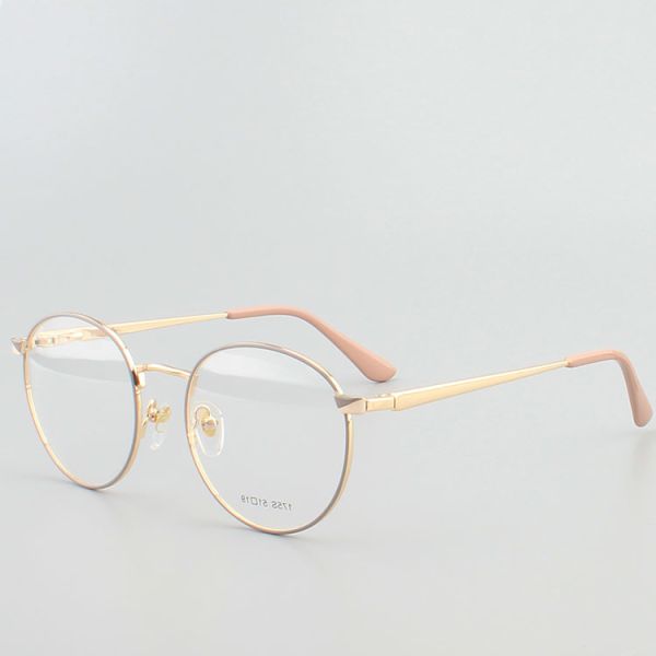 Round Eyewear Stainless Steel Metal Optical Frame
