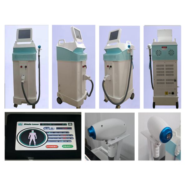 Painless 808nm Permanent Hair Removal Laser Machine / Beauty Salon Equipment
