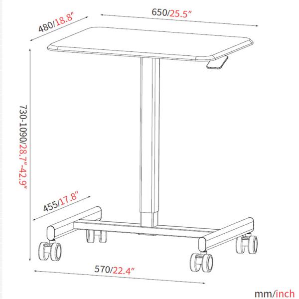 Y Mail Packing Marrom Madeira Jogos Escritório de Trabalho Ergonômico Stand Up Desk para Home Office