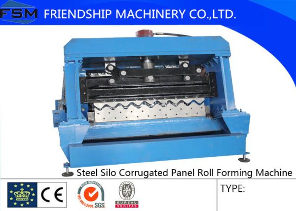 Grain Silo Steel Corrugated Panel Roll Forming Machine For Zinc Alumina Sheet