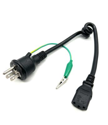 Corde d'alimentation japonaise imperméable à l'eau 15A 125V pour le marché japonais et le Japon Compatibilité câble d'alimentation 3 broches
