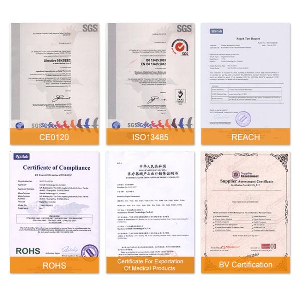 Orange Non Contact Infrared Thermometers