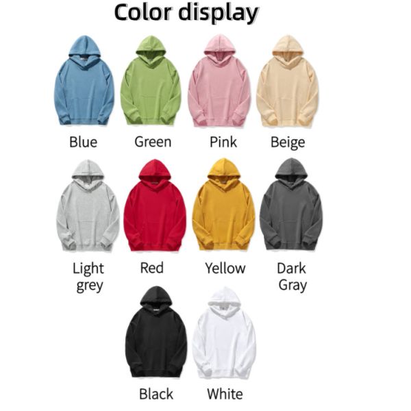 ODM GRS Dyed Plain Black Pullover Nice Fabic Street Style Hoodies No Labels