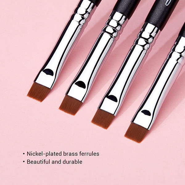 Precision Definer Flat Jessup Makeup Brushes Synthetic Hair for Eyebrow