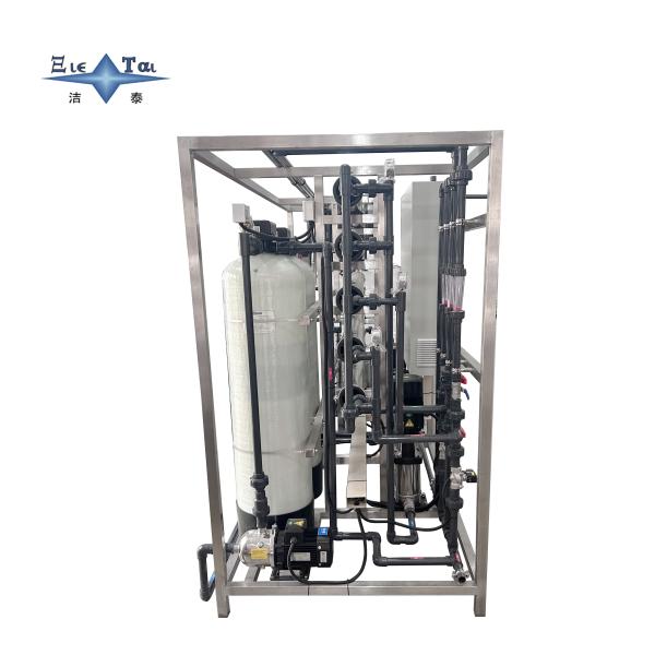 EDI Ultrapure Water Machine 1 Ton Two Stage Ultra Pure Reverse Osmosis System 15KW