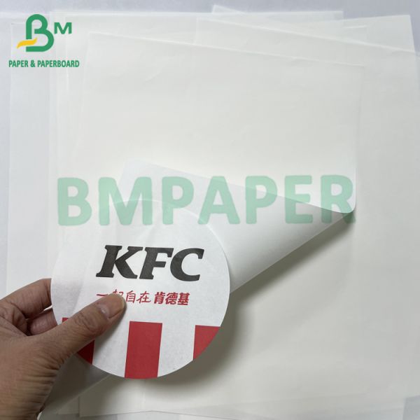 50gsm smooth food safe kit 5 kit 7 grease proof hamburger paper