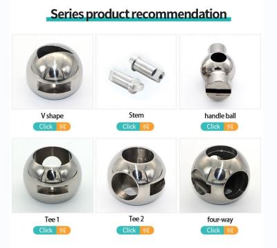 DN25 Stainless Steel 316L Floating Straight Through Valve Ball with Customized OEM Support and Mirror Polished Surface