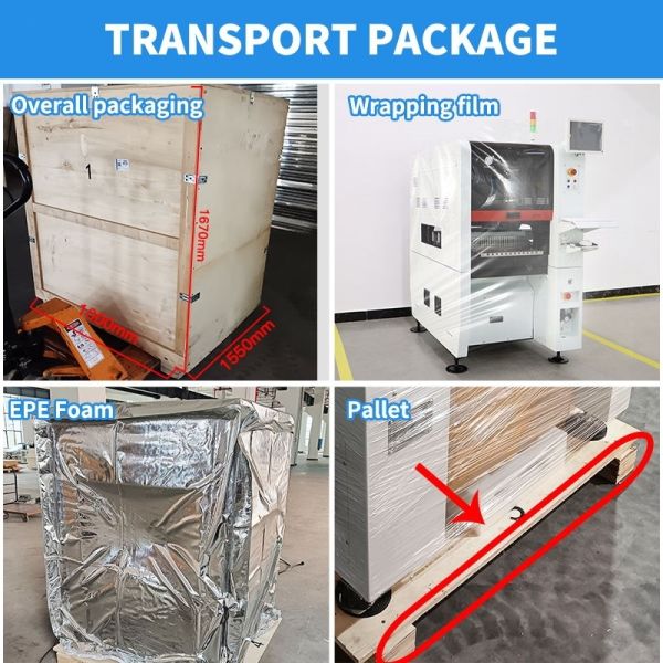Best Seller 6 heads TC06 Pick and Place Machine Cast-iron Frame SMT Chip Mounter