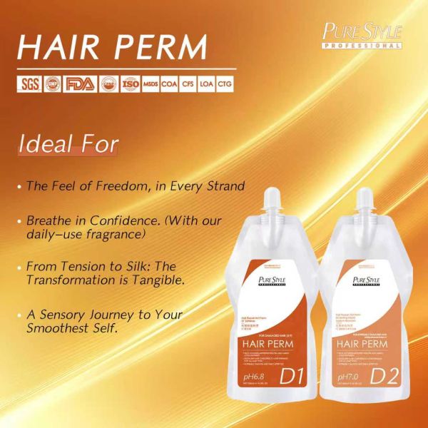 Purestyle OEM  Hair Perm Cream Smooth Perming Hair Solution Premium Quality