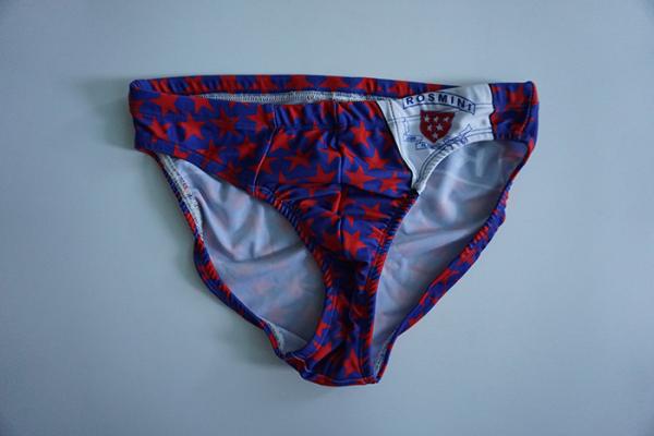 Draw Cord Bikini Bathing Suits For Men , Plus Size Mens Swimwear With Front Lining
