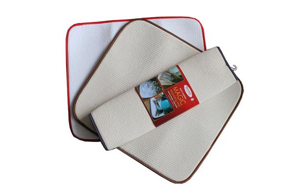 Household Microfiber Dish Drying Mat For Pans Cups Kitchen Countertop