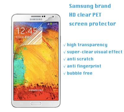 Samsung HD clear PET Screen Protector, 100% Bubble-free,high transparency,anti-fingerprint