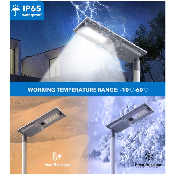 Good Quality Ip65 Waterproof Outdoor Road Light Smd Die-casting Aluminum 400w 600w All in One Led Solar Street Light