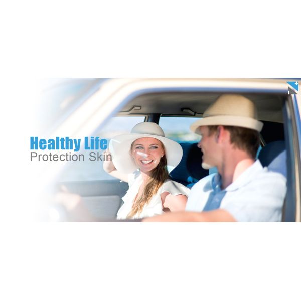 Anti UV PET Base Solar Control Window Film , Smooth Sun Film For Car Windows