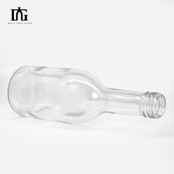 Engraved Glass Bottle 375 ml 500 ml 750 ml Flint Empty for Ice Wine Vodka Tequila