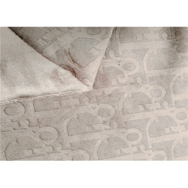 Burnout Velvet Fabric 95% Polyester 5% Spandex Bonded Super Soft Fabric For Garments