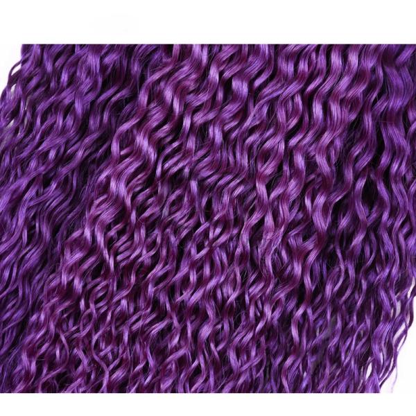 #T1B/Purple Kinky Curly Remy Human Hair Bundles Sew In Weave Bundles Brazilian Bundle Deals