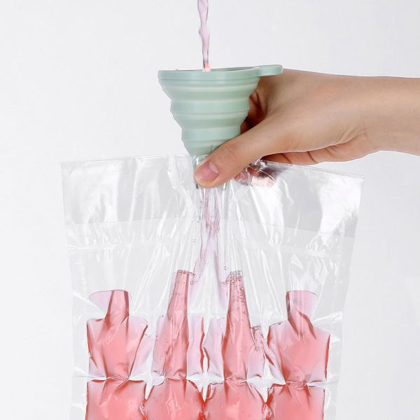Household Food Safe Silicone Rubber Funnel Foldable