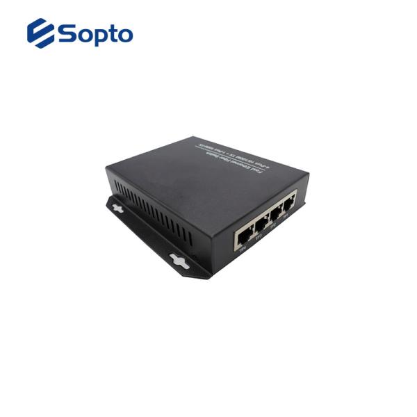 External 220V AC 10 100 1000 Media Converter With Conspicuous LED Indicators