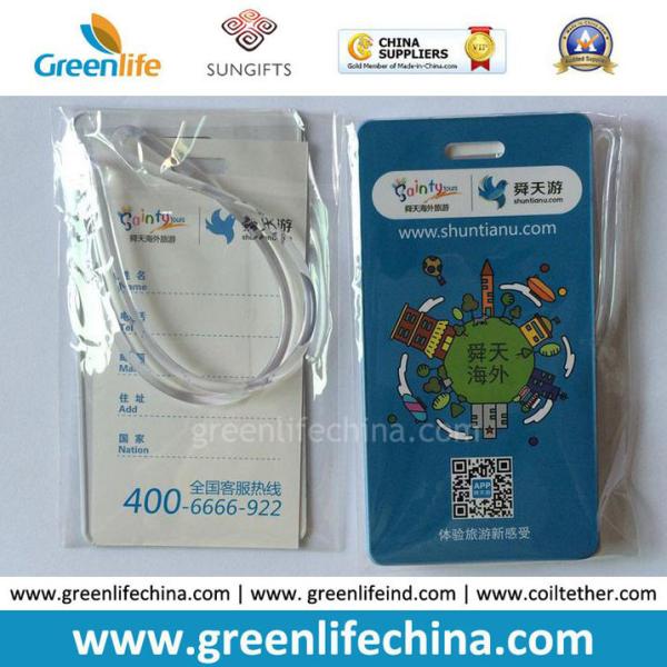 Good Quality Custom Full Colors Luggage Tag with PVC Rope