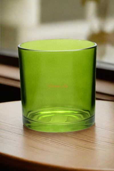 4 polegadas de vidro vazios velas frascos 550ml Verde grandes porta-votivos de vidro