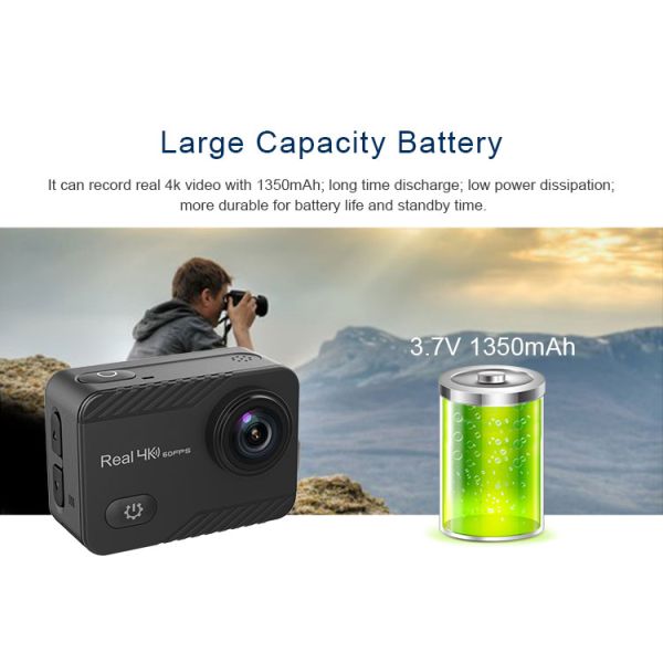 30m Waterproof 4K Ultra HD Action Camera Native 4K Sports DVR Camera