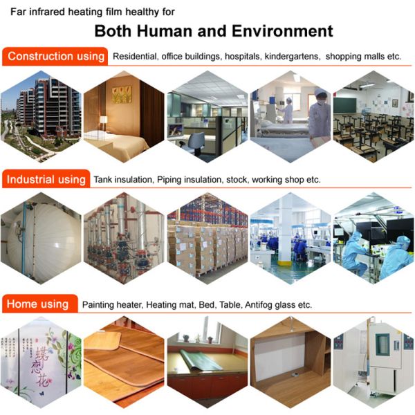 High Insulation Far Infrared Heating Film IPX7 Waterproof For Hospital