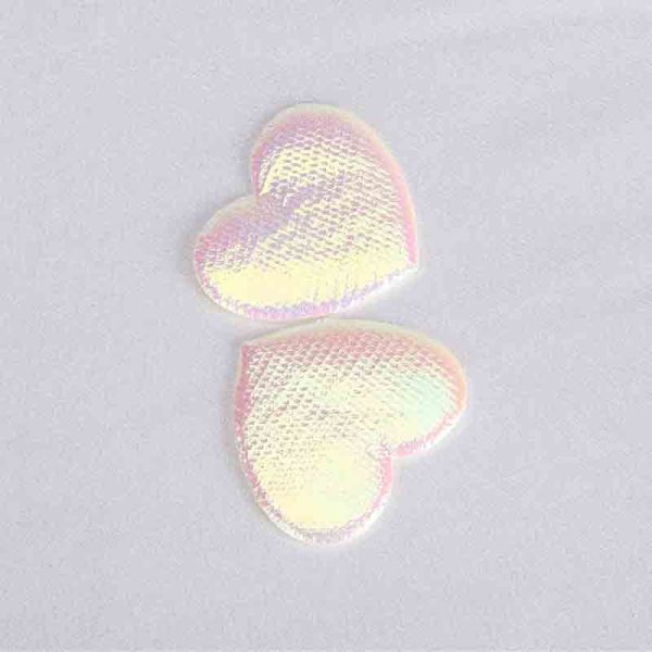 Heart Embellishment Applique Diy Craft Fabric Colorful Environmental Material
