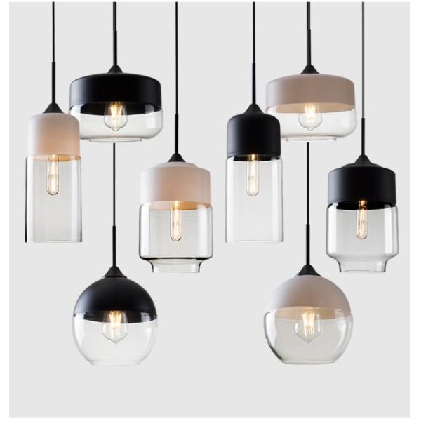 Geometric Drop glass pendant light Fixtures for Indoor home Lighting Fixtures (WH-GP-16)