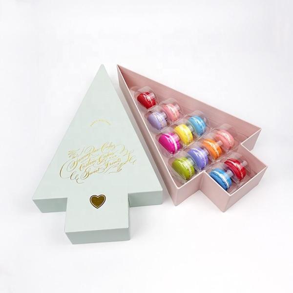 Custom Arrow Shaped Clothing Packing Boxes For 12 Macaron Cookie