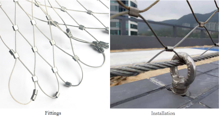 тип × 19 сетки веревочки Ss отверстия 302 50mm архитектурноакустический декоративный 7