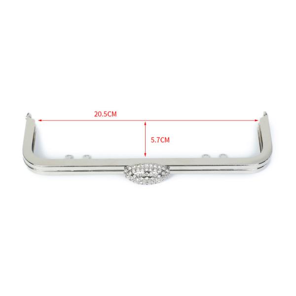 Coin Purse Clutch Kiss Clasp Frame Embossed ISO9001 Lightweight And Convenient