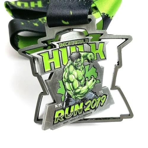 Marvel Co Marca Spinning Medalhas de Meia Maratona Desenhos únicos Para Prêmios
